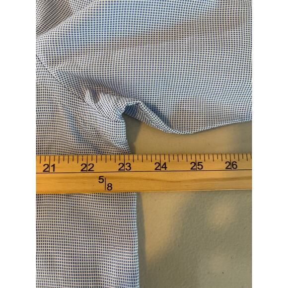 Charles Tyrwhitt Lot of 3 Men Size 16/33in Blue Plaid Non Iron Classic Fit Shirt - Picture 11 of 15